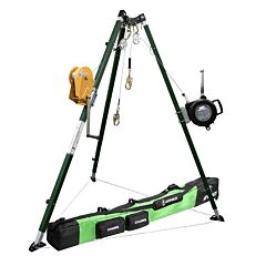 Safewaze 022-11035 10' Tech Tripod Kit: 65' Material Winch, 65' 3-Way