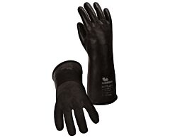 Guardian Cp-5-11 Black Butyl Chemical Resistant Gloves, Smooth Finish, 11" Length, 5 Mil, Size Small