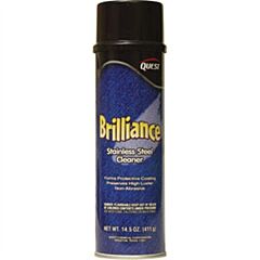 Questvapco 249001 Brilliance Oil-Based Stainless Steel Cleaner, Case Of 12 - 14.5 Oz Aerosol Cans