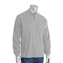 Pip 385-Frhn-(Lg)-S Ar/Fr Long Sleeve Henley, Gray, Size Small