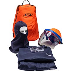 Pip 9150-52804T/M Ppe 2 Arc Flash Kit - 12 Cal/Cm2, Navy, Size Medium
