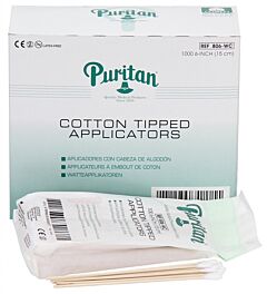 First Aid Only 25-450 Cotton Tipped Applicators, 6" Wood Shaft, 100/Bag