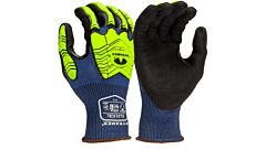 Pyramex Gl613Cbxl Micro-Foam Nitrile Dipped Gloves A4 Cut Level 1 Impact, Size X-Large