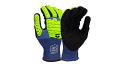 Pyramex Gl613Cbzx2 Micro-Foam Nitrile Dipped Gloves A4 Cut Level 3 Impact, Size 2X-Large