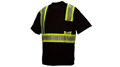 Pyramex Rts2311X2 Ansi Type O Class 1 T-Shirt, Black, Size 2X-Large