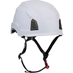Traverse 280-Hp1490R-01 Type I Climbing Style Helmet, Abs Shell, Eps Foam Impact Liner, Wheel Ratchet Adjustment, With 4-Point Chin Strap, White