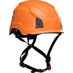 Traverse 280-Hp1490R-03 Type I Climbing Style Helmet, Abs Shell, Eps Foam Impact Liner, Wheel Ratchet Adjustment, With 4-Point Chin Strap, Orange