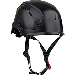 Traverse 280-Hp1490R-11 Type I Climbing Style Helmet, Abs Shell, Eps Foam Impact Liner, Wheel Ratchet Adjustment, With 4-Point Chin Strap, Black