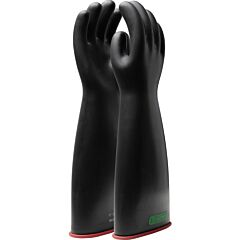 Novax 156-3-18 Class 3 Rubber Insulating Gloves With Straight Cuff - 18", Size 11