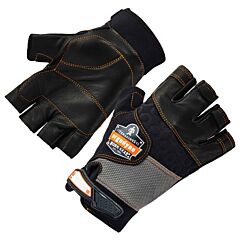 Ergodyne Proflex 901 Half-Finger Leather Impact Gloves
