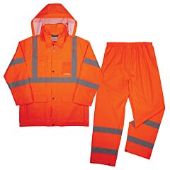 Ergodyne Glowear 8376K Lightweight Hv Rain Suit