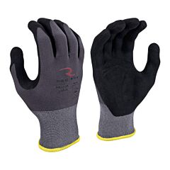 Radians Rwg13B Nylon Shell With Micro Foam Nitrile Palm Dip Gloves, Size X-Small