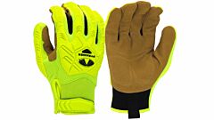 Pyramex Gl202Ht Genuine Leather Gloves Level 1 Impact, Tpr, Hangtag