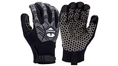 Pyramex Gl203Ht Synthetic Leather Silicone Palm Gloves, Tpr, Hangtag