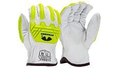 Pyramex Gl3006Ckb Premium Goatskin Driver Gloves Hppe A5 Cut Level 2 Impact