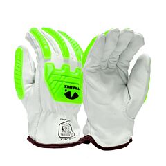 Pyramex Gl3006Ckfb Insulated Premium Goatskin Driver Gloves Hppe A5 Cut Level 2 Impact