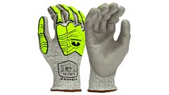 Pyramex Gl402Cb Polyurethane A4 Cut Gloves Level 1 Impact, Tpr