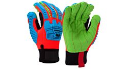 Pyramex Gl804C Insulated Corded Cotton A2 Cut Gloves Level 1 Impact, Tpr