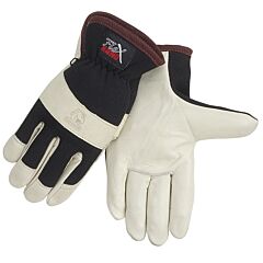 Black Stallion 19C Grain Cowhide With Spandex Back Ergonomic Driver Gloves