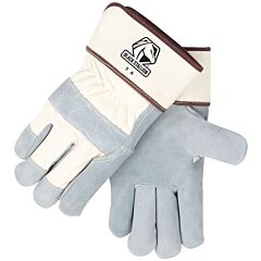 Black Stallion 5A Side Split Cowhide Strap Back Premium Leather Palm Work Gloves