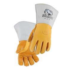 Black Stallion 850 Gold Reversed Grain/Split Elkskin, Nomex Premium Welding Gloves