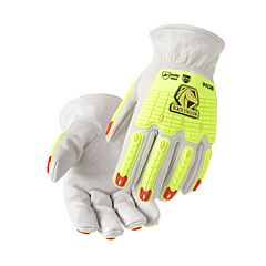 Black Stallion 91Cri Grain Cowhide A6 Cut & Impact Resistant Driver Gloves