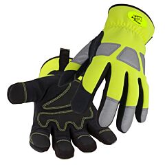 Black Stallion 98Hv Spandex And Synthetic Leather Reinforced Hi-Vis Ergonomic Gloves
