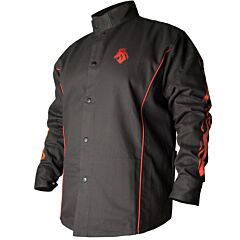 Black Stallion Bx9C Bsx Black - Red Flames Stryker Fr Welding Jacket