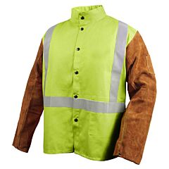 Black Stallion Jh1012-Lm 9 Oz Fr And Side Split Cowhide Hybrid Coats, Reflective Stripes