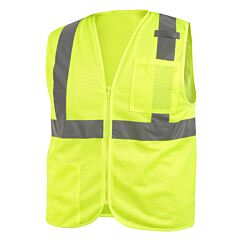 Black Stallion Vs2020-Lm Class 2 Standard Polyster Hi-Vis Safety Vest (Lime)