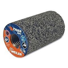 Weiler 68320 Tiger® Zirc Grinding Cone, 1.5 In Dia, 5/8 In-11 Arbor, 20 Grit, Zirconia Alumina