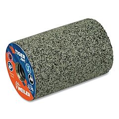 Weiler 68324 Tiger® Zirc Grinding Cone, 2 In Dia, 5/8 In-11 Arbor, 20 Grit, Zirconia Alumina