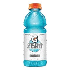 Gatorade 04354 G Zero Sugar Ready-To-Drink Thirst Quencher, 20 Oz, Bottle, Glacier Freeze