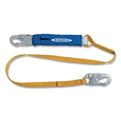Werner C311100 6Ft Decoil Lanyard, 310 Lbs, Snap Hooks