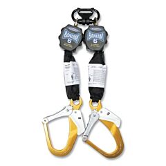 Werner R431006-R 6 Ft Bantam Compact Self Retracting Lifeline, Polyester Webbing, Aluminum Rebar Hook