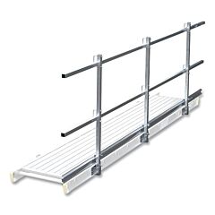 Werner Sgr-13 Guardrail, 156 In X 1.5 In, Square Cut Length, Aluminum