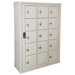 Lyon 7Gcp799 14 Door Cell Phone Locker With Usb Charging, Color: Monorail Gray