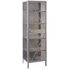 Lyon Dd1130 All-Welded 24" W X 21" D X 78" H Steel Industrial Ventilated Storage Cabinet, Color: Dove Gray