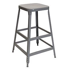 Lyon Dd231900 30" High 1901 Metal Bar Stool, Color: Dove Gray
