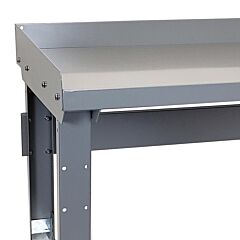 Lyon Dd232602 Back And End Stops For Adjustable Workbench - 60" W X 30" D, Color: Dove Gray