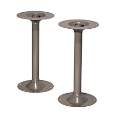 Lyon Dd58182 Steel Pedestals For Locker Room Benches - 2 Pack, Color: Dove Gray