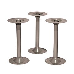 Lyon Dd58183 Steel Pedestals For Locker Room Benches - 3 Pack, Color: Dove Gray