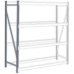 Lyon Dd64243 24" D X 72" H Bulk Storage Rack All-Welded Upright, Color: Dove Gray
