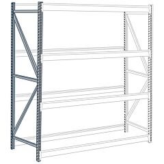 Lyon Dd64365 36" D X 96" H Bulk Storage Rack All-Welded Upright, Color: Dove Gray