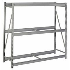 Lyon Dd67223S 3 Level 60" W X 36" D X 84" H Bulk Storage Rack With Front-To-Back Supports Starter, Color: Dove Gray