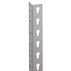 Lyon Dd72004 Rivet Rack Angle Post End Upright - 72" High, Color: Dove Gray