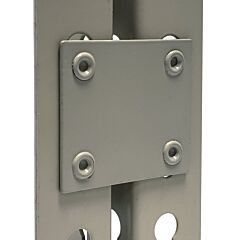 Lyon Dd72090 Rivet Rack Tie Plate, Color: Dove Gray