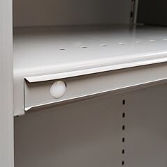 Lyon Dd8672 Label Holders For Industrial Steel Shelving - 25 Pack - 48" Wide, Color: Dove Gray