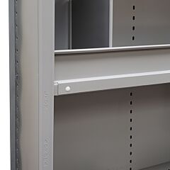 Lyon Dd8675 Bin Fronts For Industrial Steel Shelving - 10 Pack - 36" W X 1-1/2" H, Color: Dove Gray