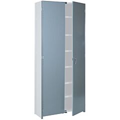 Lyon Dd8837 Swinging Doors For 36" W X 84" H 8000 Series Closed Steel Shelving, Color: Dove Gray